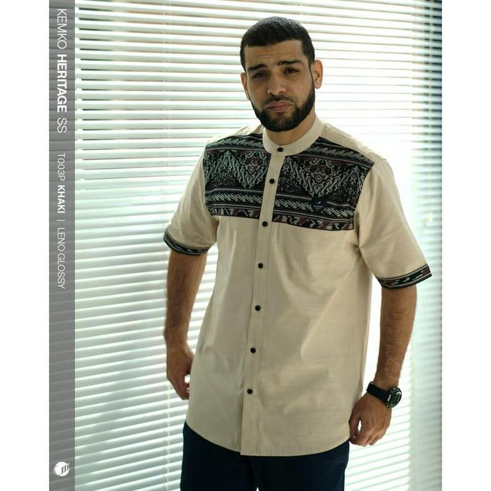 TERBARU SAMASE Kemko Heritage T003P Kemeja Koko Baju Pakaian Muslim