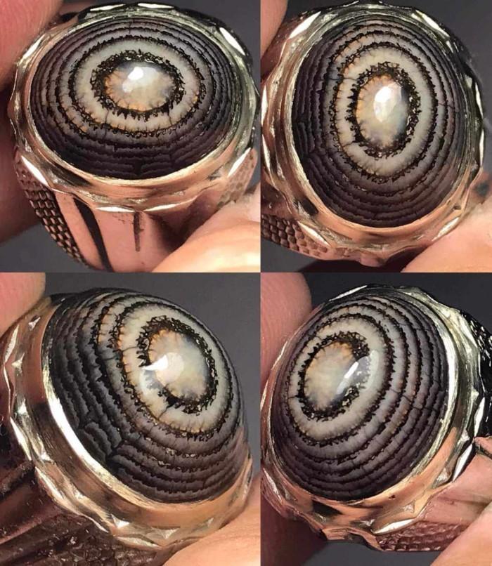 Akik Cincin Batu Natural Motif Gambar Jhipen Madura Lawas Unik Antik 7