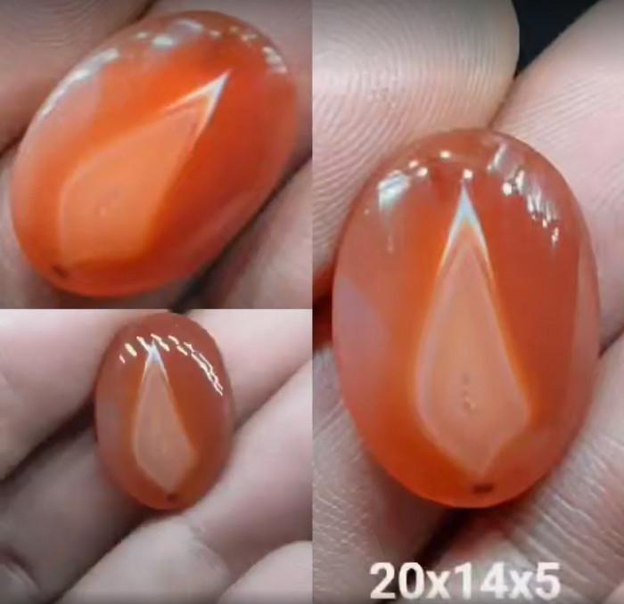 Akik Natural Batu Motif Gambar Nyala Api Merah Lilin Korek Unik Antik