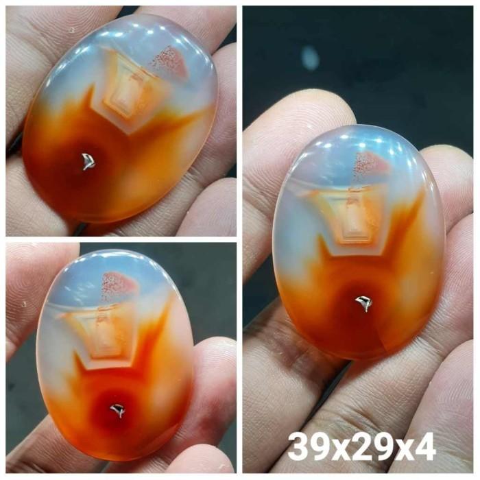 Akik Natural Batu Motif Gambar Cup Minum Es Soda Boba Ice Unik Antik