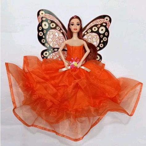 Barbie pivotal baju mekar kupu warna merah