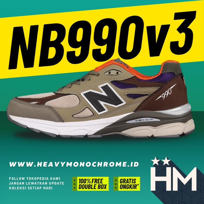 New Balance 990v3 Teddy Santis Khaki Orange M990BT3 (Size 36-45)