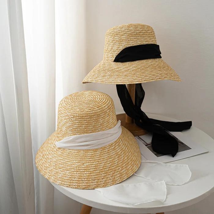 Sunscreen Beach Elegant Ladies Big Brims Straw Hat Seaside Holida