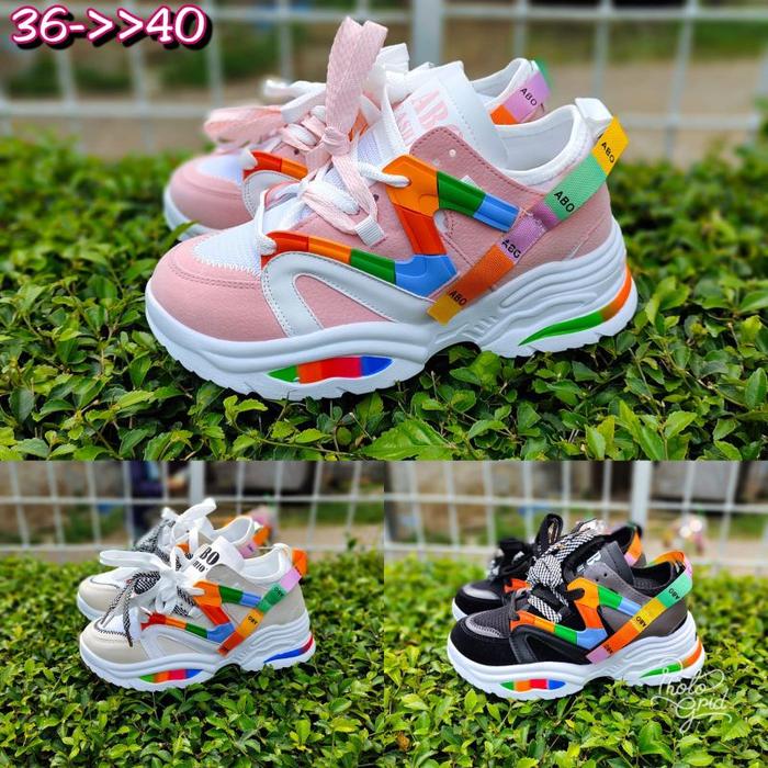 Sepatu Wanita Putih Import Fashion Belbe Sepatu Cewe Sepatu Terbaru