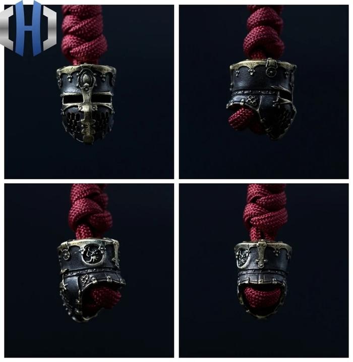 Original Templar Knight Helmet Pendant Handmade Pendant OIMPORT