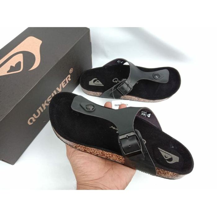 Sandal Casual Pria Quiksilver Hitam Sendal Jepit