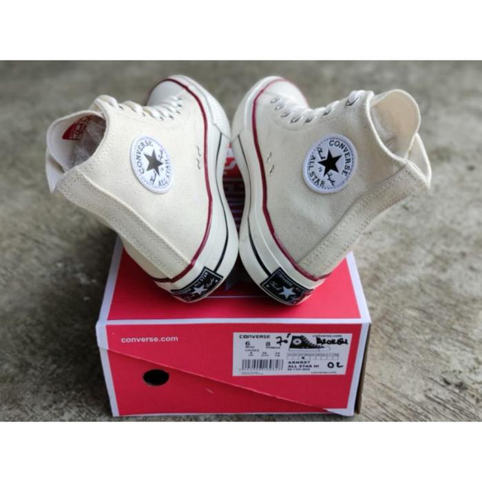 Sepatu Converse X Off White Tinggi 70S Allstar Original Putih