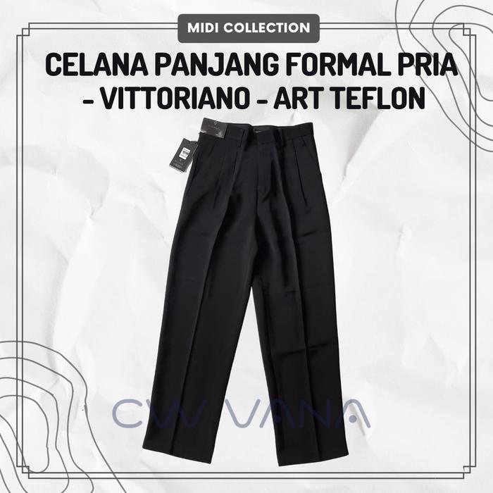 Celana Panjang Formal/Kantor Pria brand VITTORIANO, Rempel REGULER FIT