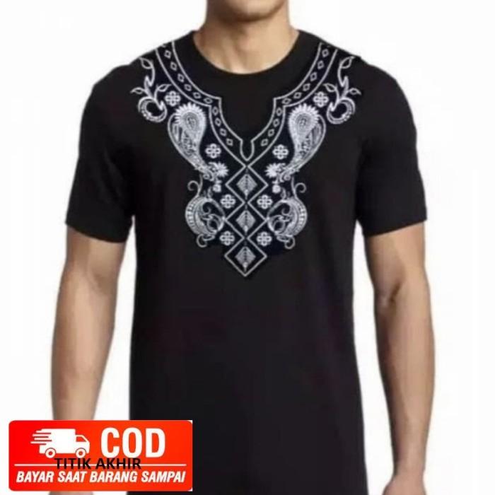 Kaos Muslim Pria model KOKO CORAK 3D Baju lebaran distro