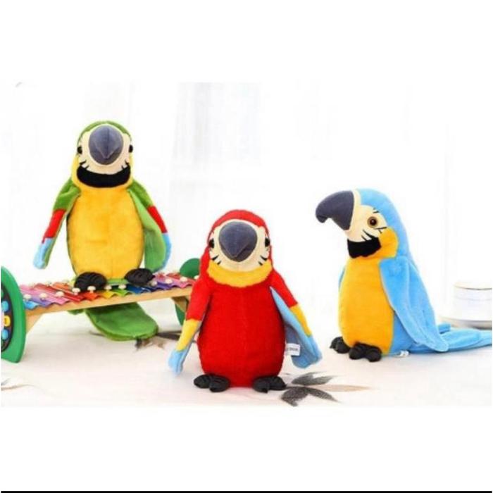 Special MAINAN ANAK BONEKA BURUNG BEO PENIRU SUARA / TALKING BIRD LUCU