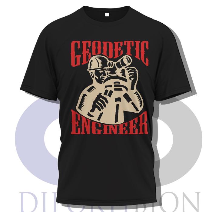 Geodetic Engineer Short T Shirt / Teknik Geodesy Kaos Lengan Pendek