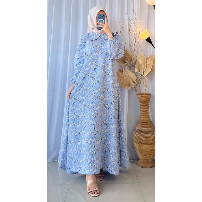 Long Dress Vahira Shakila Motif - Gamis Motif Shakila Motif