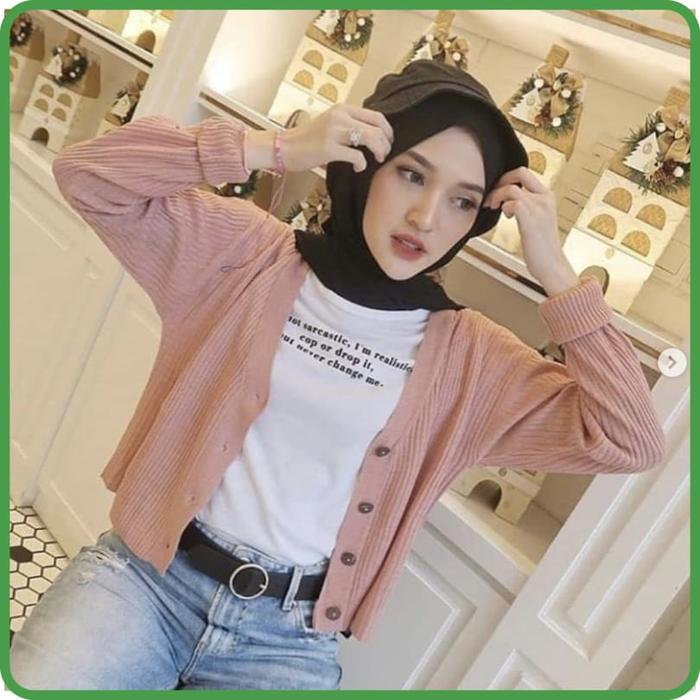 CARDIGAN CROP STRADA BUTTON | WILLY CARDY |CARDIGAN RAJUT  - MS