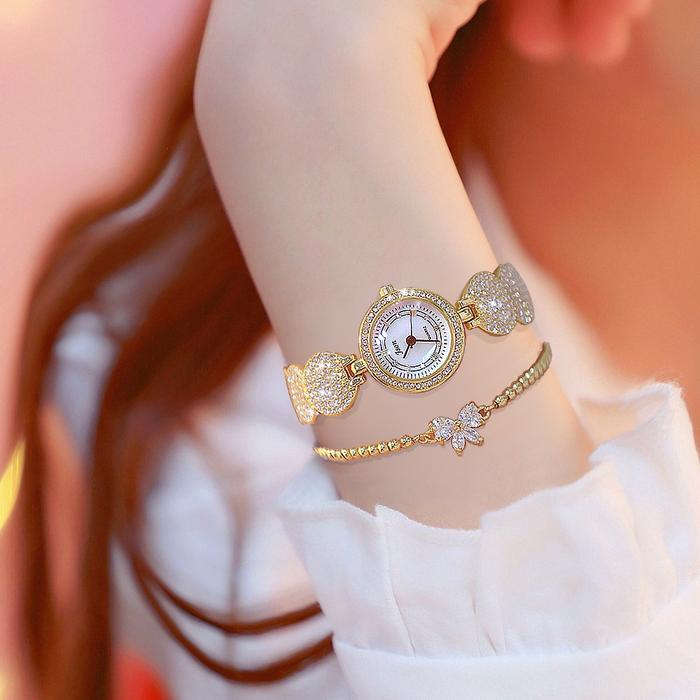 Fleur_ Json Original - Jam Tangan Wanita Free Gelang - Terbaik Tahan