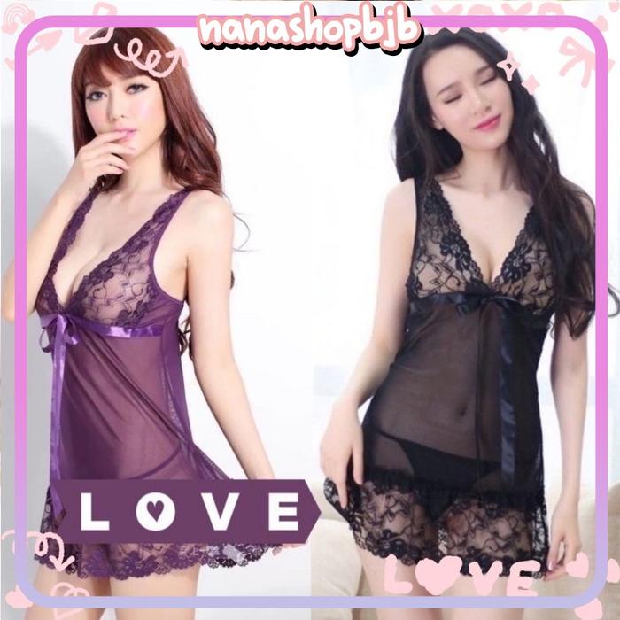 Piyama Bahan Lace  Bisa Untuk BB Fit To. 70 Kg. LD 100 cm Cantik 044