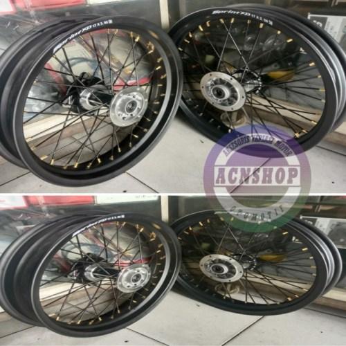 Paketan Velg Super Moto Honda CRF 150 KLX velg Rossi sprint XD