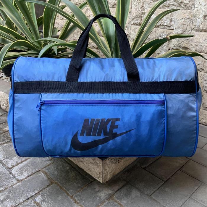 NIKE VINTAGE DUFFLE BAG BLUE LARGE