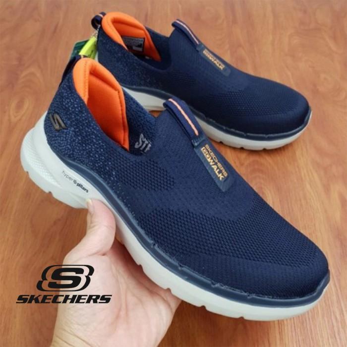 Sepatu Slip On Pria Skechers GOWALK 6 HYPER PILLARS Original