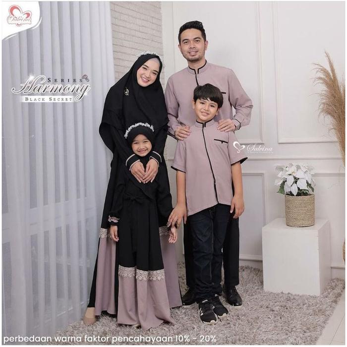 Set Famset Lebaran 2022 Sarimbit Harmony Family Set Couple Keluarga
