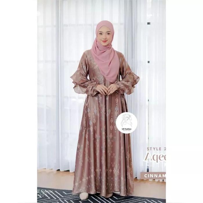 Set Couple Keluarga Gamis Koko Maxmara Aqeela Silk Premium Couple