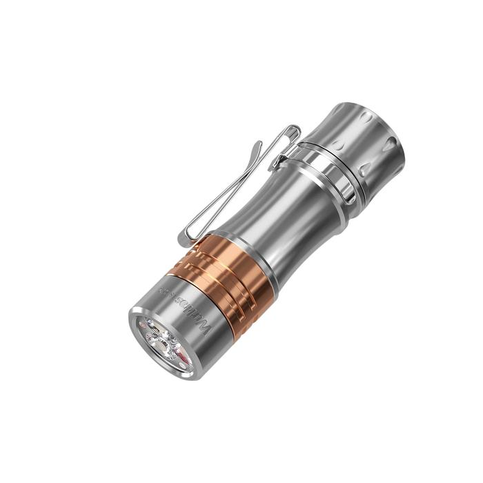 Wurkkos-Ts10-Titanium(Blue Oxidized/Ti Copper Polished)With 3* 90 Cri