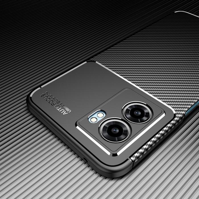 Case Realme Narzo 50 5G Synthetic fiber Silicone Protective Carbon