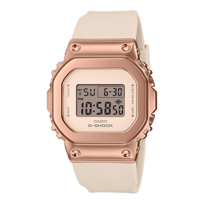 JAM TANGAN WANITA CASIO G-SHOCK ORIGINAL SQUARE DIGITAL PINK RESIN GM-S5600UPG-4D CASIO G SHOCK GM S
