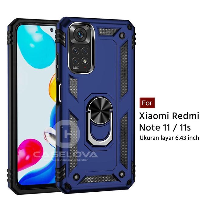 Hard Case Xiaomi Redmi Note 11 / 11s Ring ARMOR Kickstand Hybrid