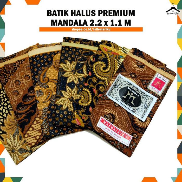 PRODUK TERBARU! KAIN PANJANG BATIK MANDALA HITAM ASLI/ORIGINAL