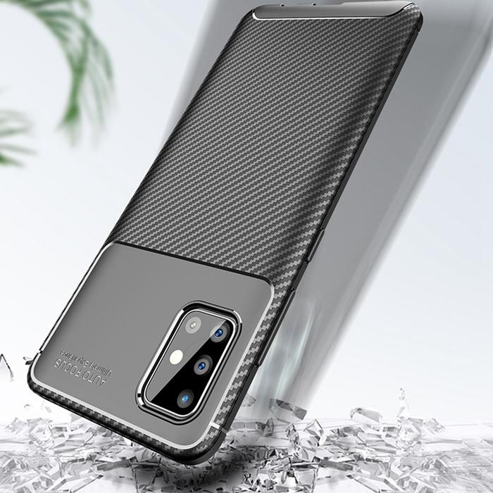 Case Samsung Galaxy A71 Synthetic fiber Silicone Protective Carbon