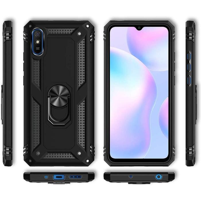 Hard Case Xiaomi Redmi 9A Ring ARMOR Kickstand Hybrid