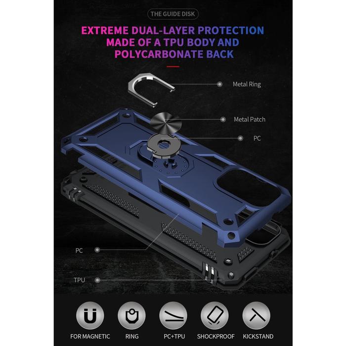 Hard Case Xiaomi Redmi 9T Ring ARMOR Kickstand Hybrid