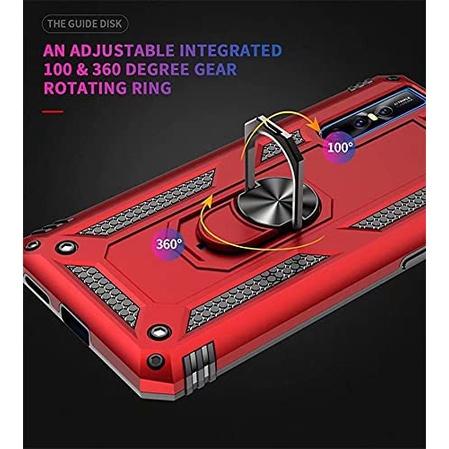 Hard Case Vivo V15 Pro Ring ARMOR Kickstand Hybrid