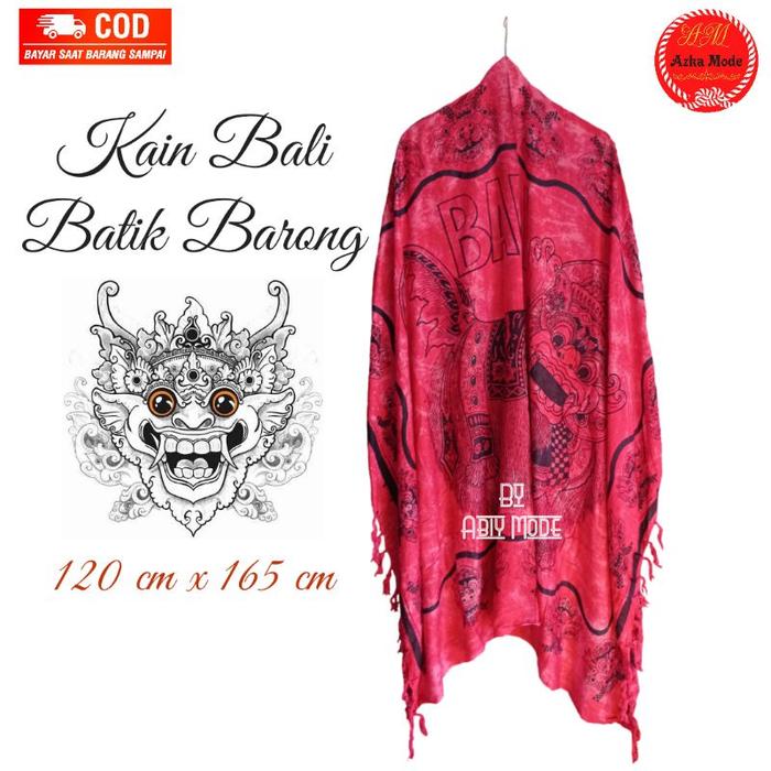 PRODUK TERBARU! Kain Bali Pantai - Kain Bali Motif Batik Barong -