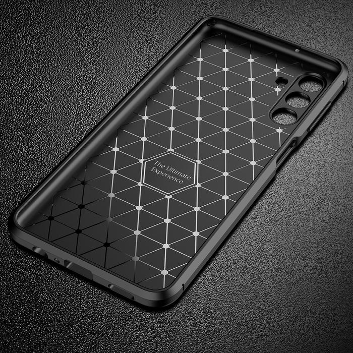 Case Samsung Galaxy A04s Synthetic Fiber Silicone Protective Carbon