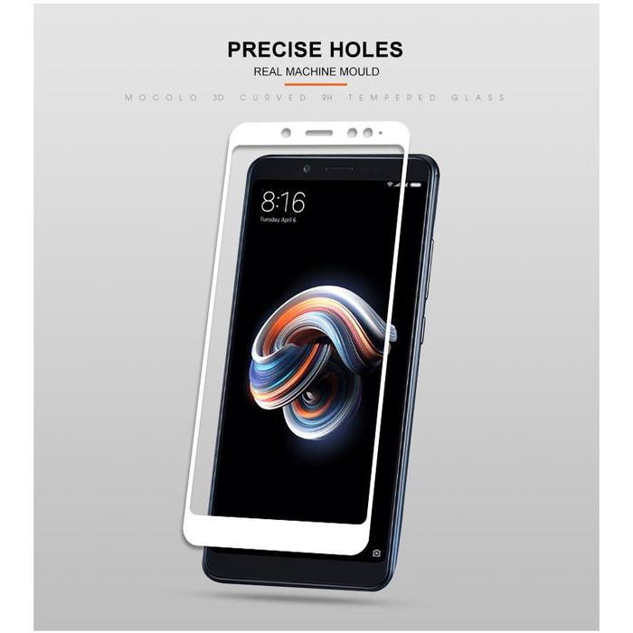 Full Cover Tempered Glass Warna Xiaomi Redmi Note 5 / Note 5 Pro (