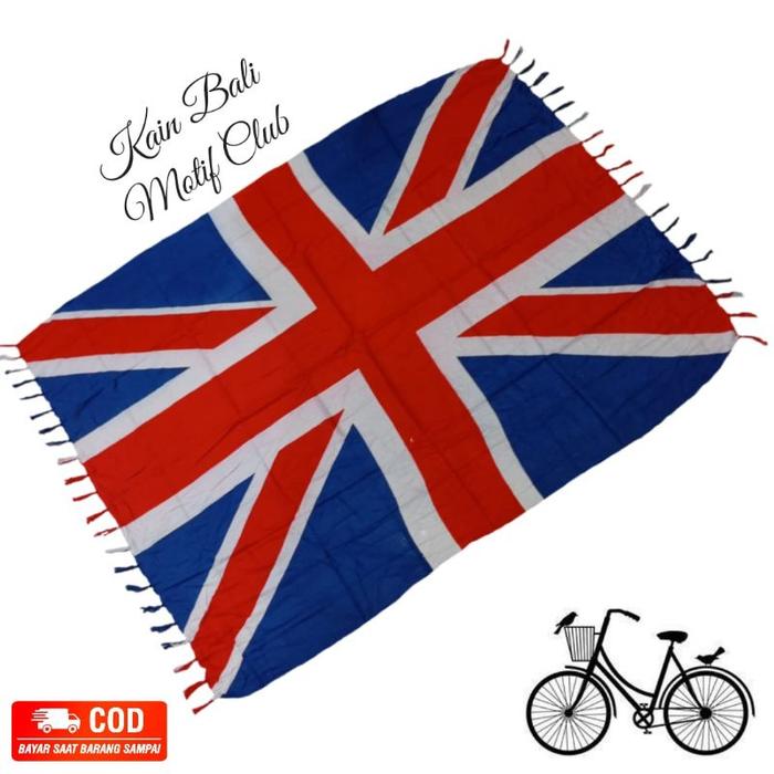 PRODUK TERBARU! Kain pantai-Bali//Motif bendera inggris-Motif pantai
