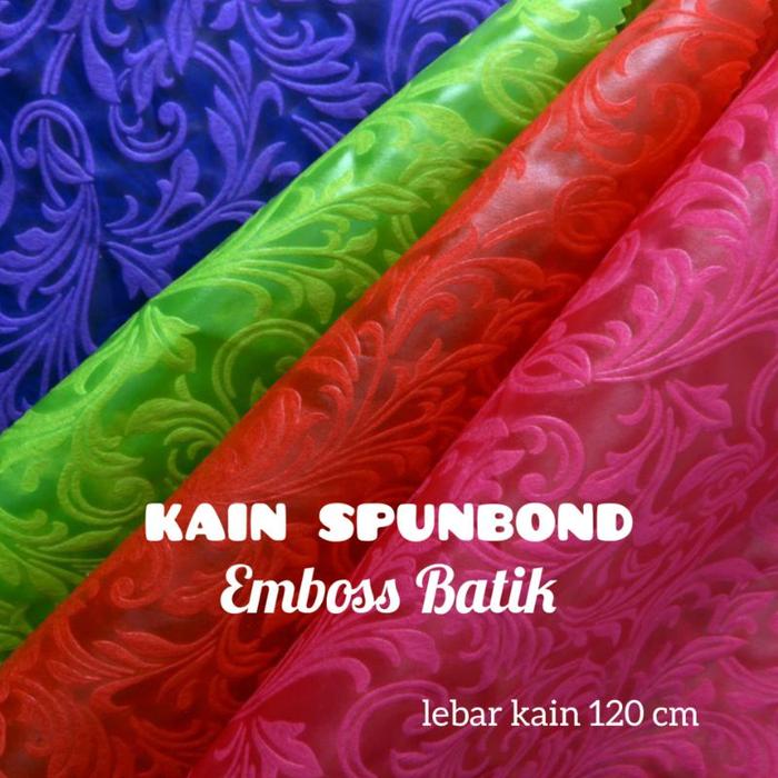 PRODUK TERBARU! Kain Spunbond Emboss Batik lebar 120cm