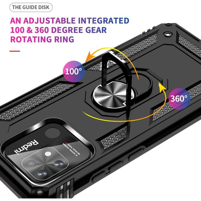 Hard Case Xiaomi Redmi 10C Ring ARMOR Kickstand Hybrid