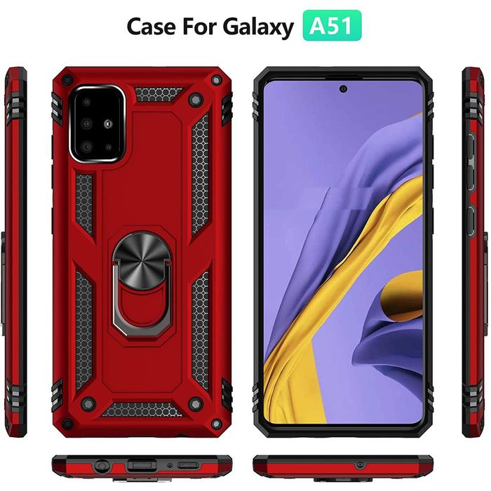 Hard Case Samsung Galaxy A51 Ring ARMOR Kickstand Hybrid