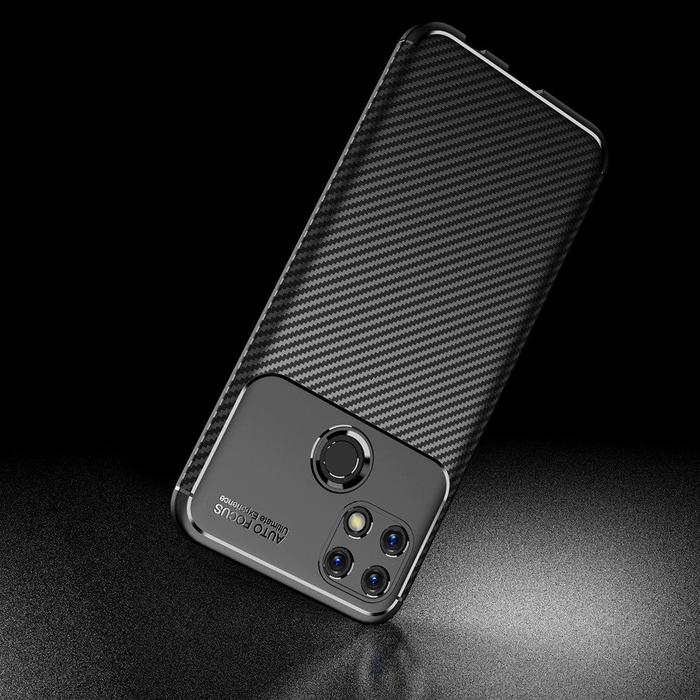Case Realme Narzo 50A Synthetic fiber Silicone Protective Carbon