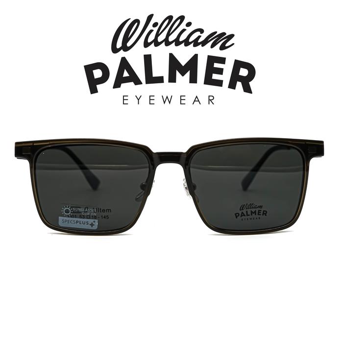 William Palmer Kacamata Pria Wanita Clip On 8501 C3 Green