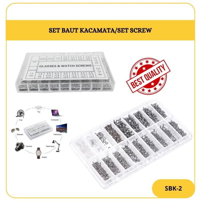 SET BAUT SCREW KACAMATA OPTIK PERLENGKAPAN OPTIK [SBK-2]