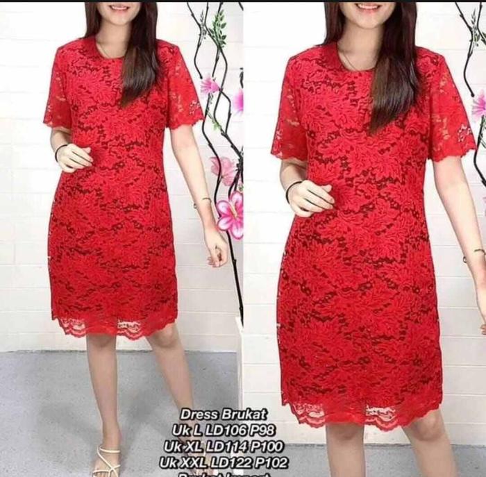Dress Brukat Brokat Model 2022 dress brokat impor