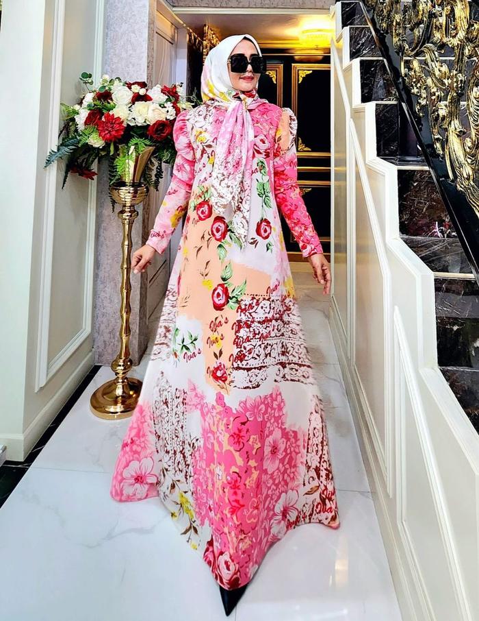 Asyura Set Jilbab Segi Empat By Iva's Production Gamis Syari Set