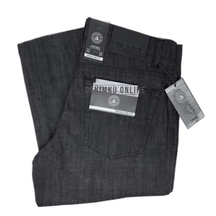 Celana Pria Jeans Original DIESEL Standar RAW BLACK - Regular Fit