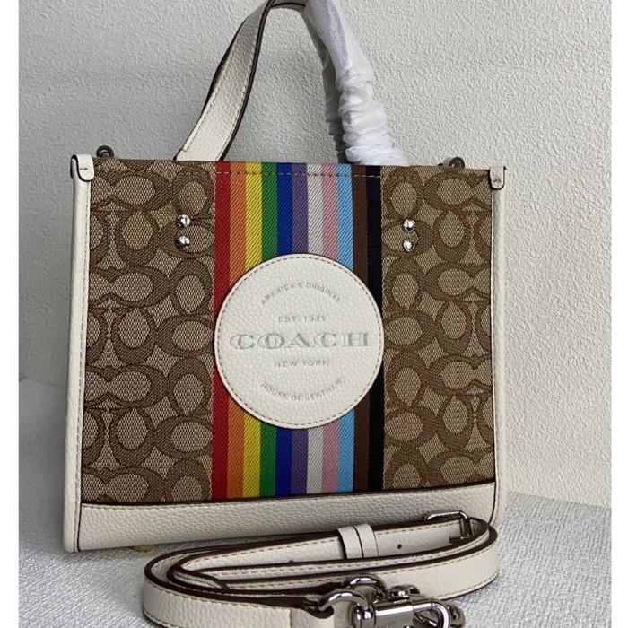 COACH DEMPSEY RAINBOW TOTE BAG HANDBAG - 1-CJ576/22cm