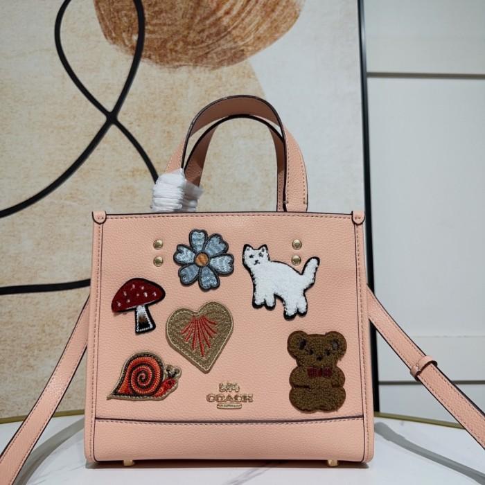 COACH TOTEBAG PINK CLASSIC TOTE BAG 22 HANDBAG - 1-CC421