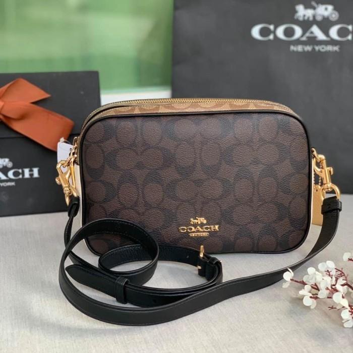 COACH CROSSBODY JES IN BLOCKED SIGNATURE ORIGINAL
