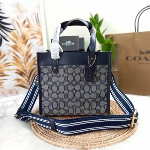 TOTEBAG COACH IN SIGNATURE JACQUARD MIDNIGHT